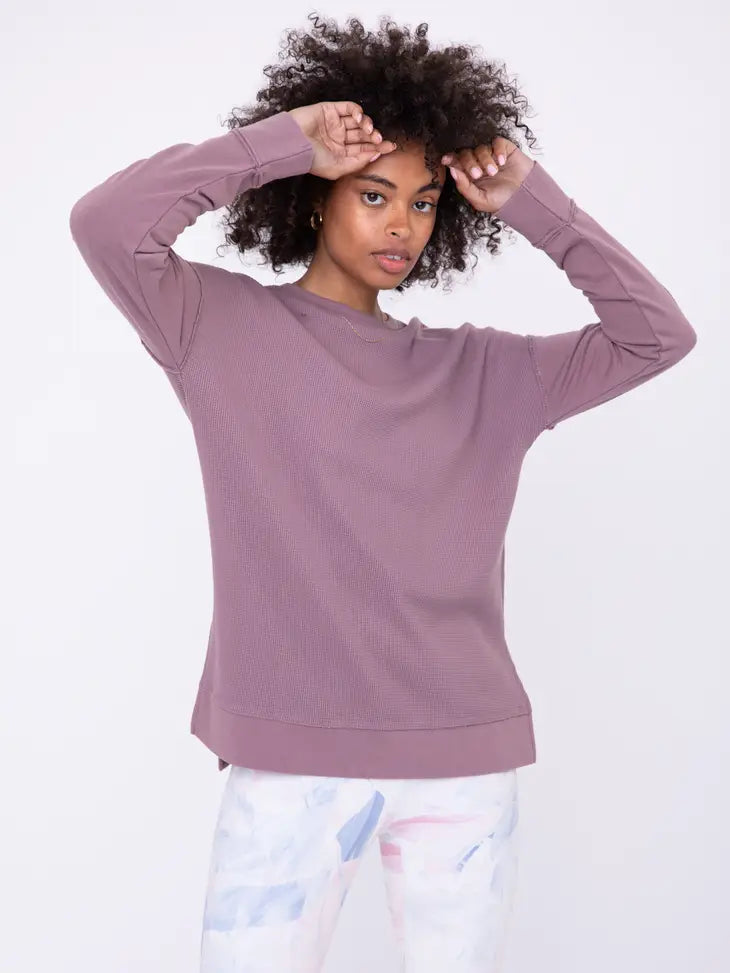 Waffle-Knit Pullover – Lillies Boutique Co.