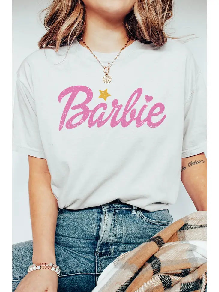 Women's Oversized Barbie Graphic Tee