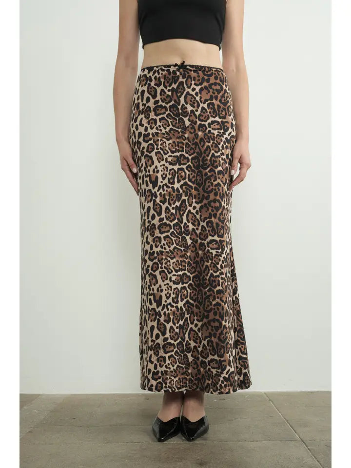 Leopard Lady Maxi Skirt