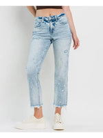 Jayla High Rise Straight Jean