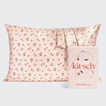 Satin Pillow Case Cherry Print