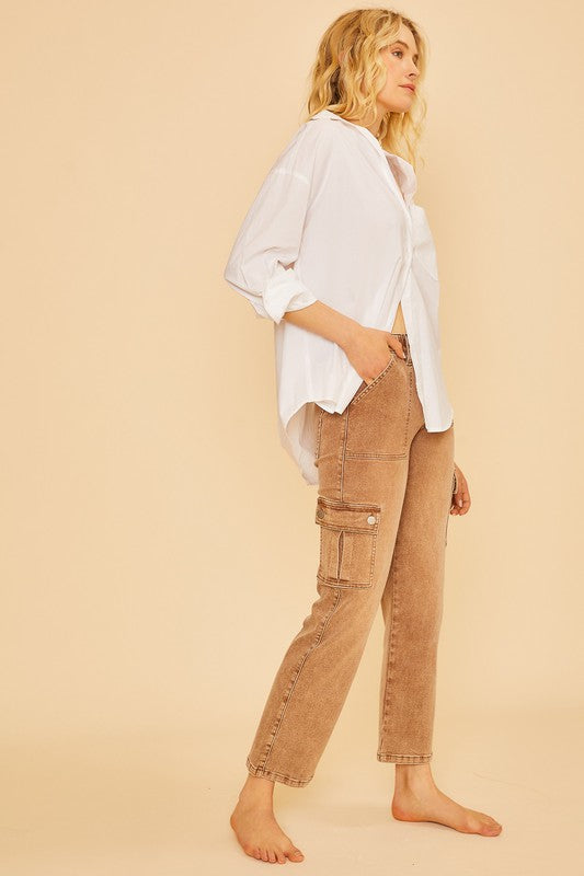 Toffee Cargo Jeans