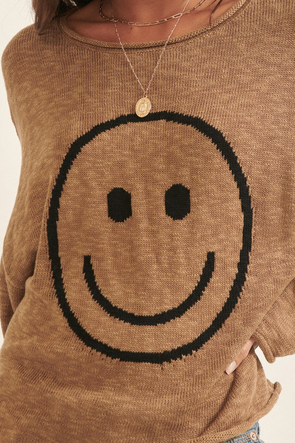 Smiley Knit Sweater