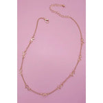 Cutout Bow Necklace
