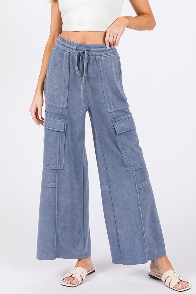 Mineral Wash Cargo Pants