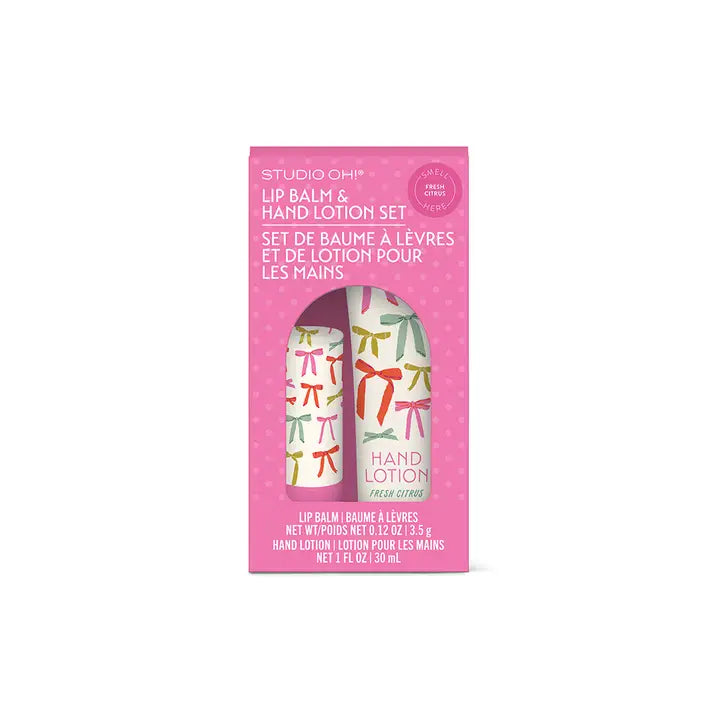 Put A Bow On It Lip Balm & Hand Lotion Set