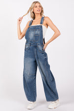 Wash Denim Overalls