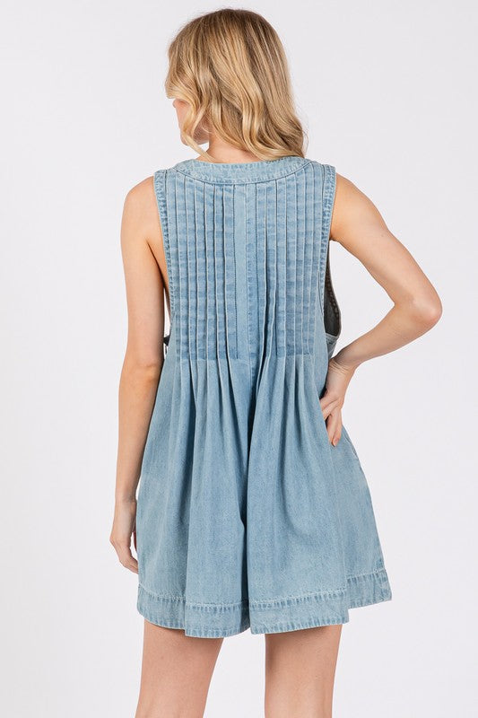 Gameday Denim Romper