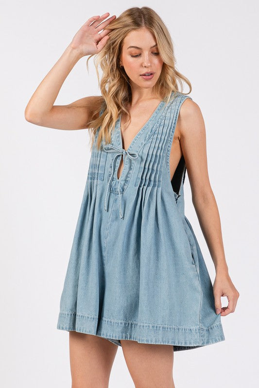 Gameday Denim Romper