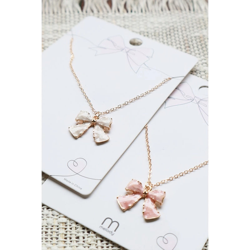 Bow Pendant Necklace