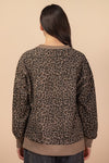 Leopard Knit Sweatshirt