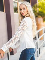 Lace Sleeve Top