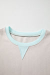 Jet Stream Striped Colorblock Patchwork Drop Shoulder Sweatshirt