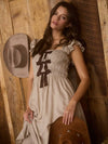 Front Bow Midi Dress