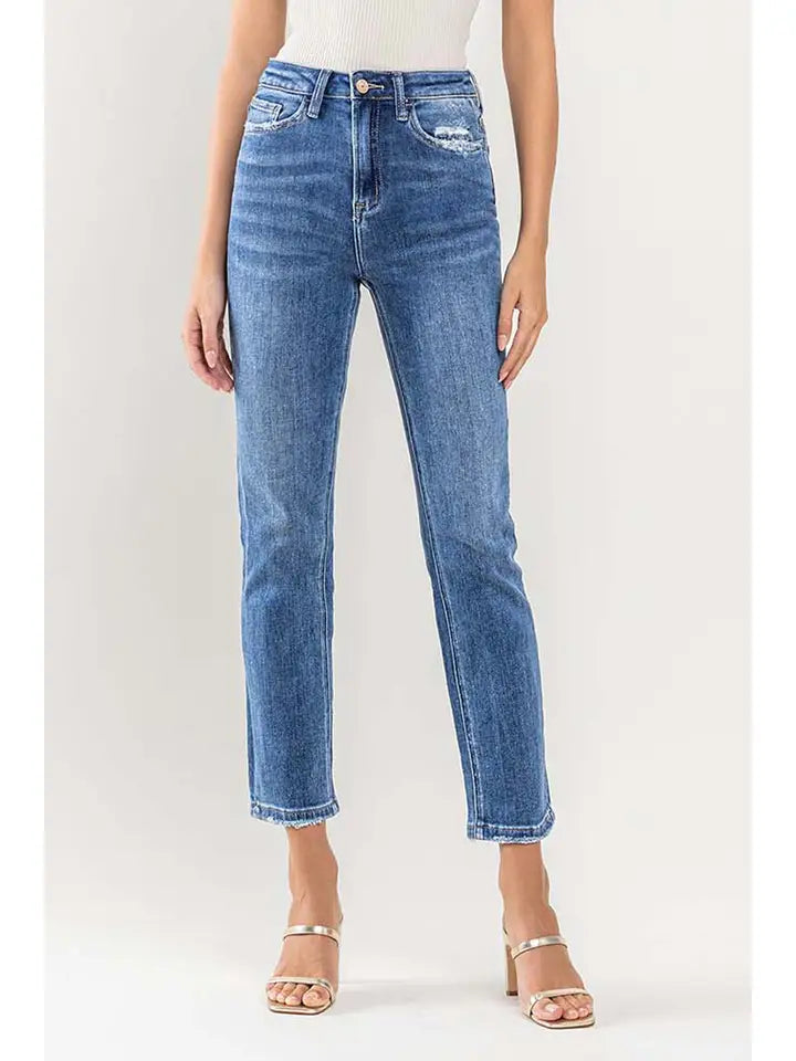 Lex High Rise Slim Straight Jean