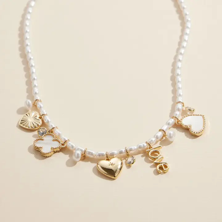 Pearl Charm Necklace