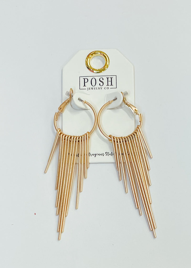 Madelynn Metal Fringe Earring