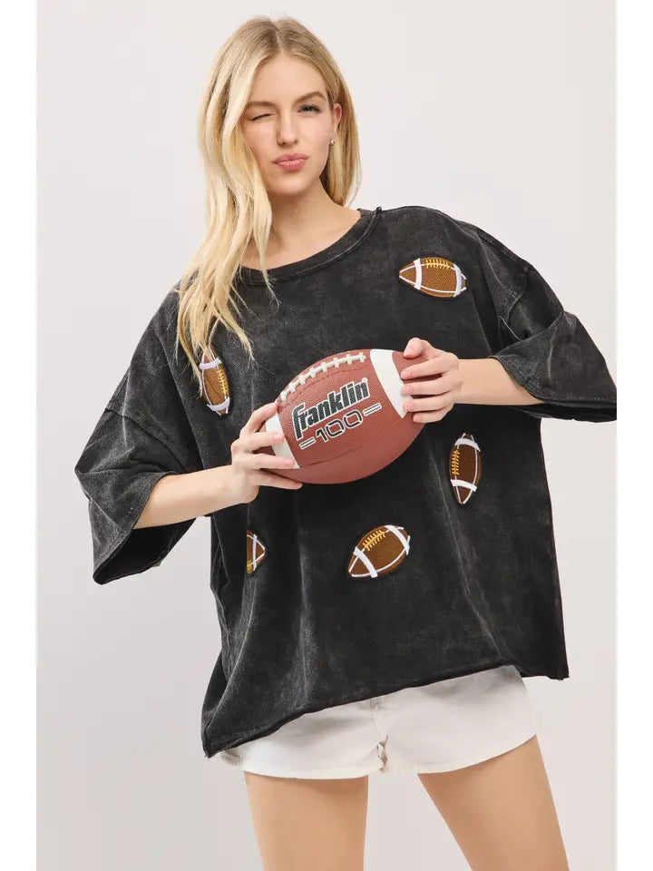 Vintage Football Patch Top