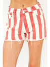 Red White & Striped Shorts