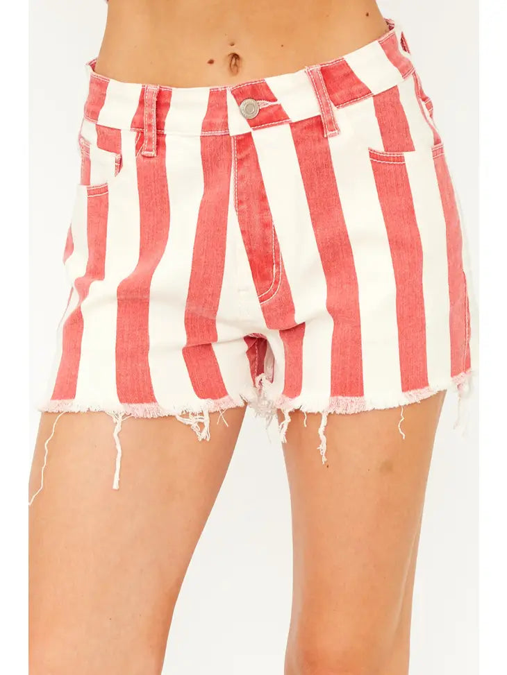 Red White & Striped Shorts
