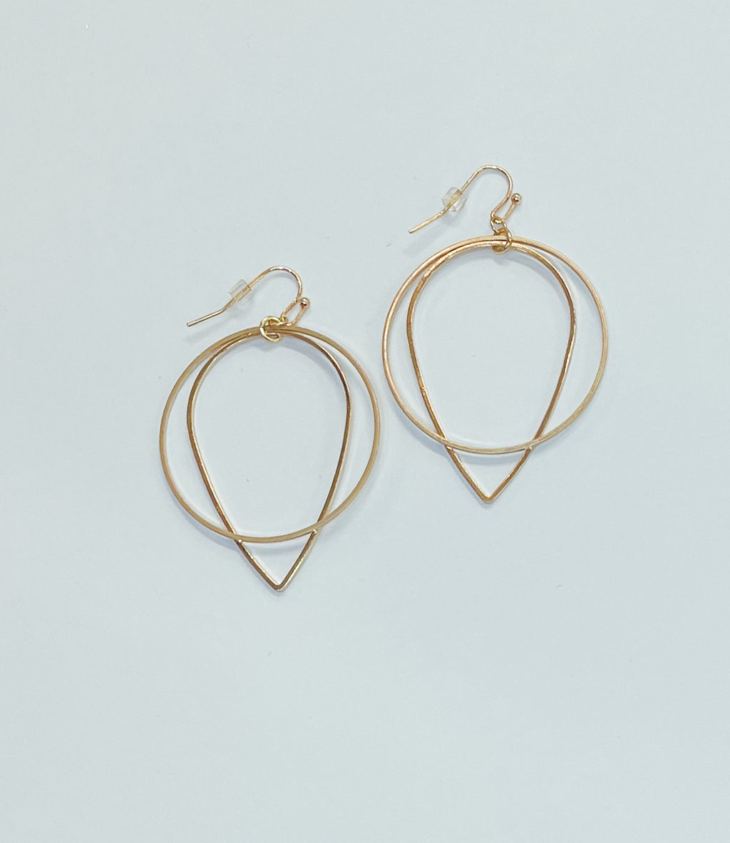 Tara Teardrop And Circle Earring