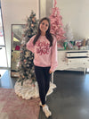 Merry & Bright lt Pink Sweatshirt