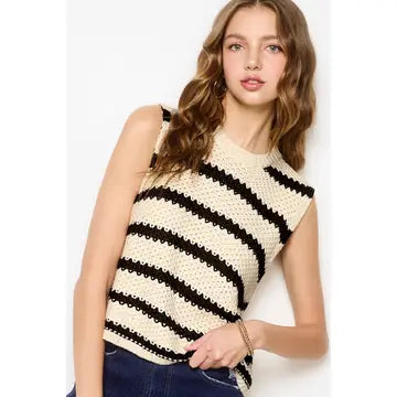 Chunky Sleeveless Sweater