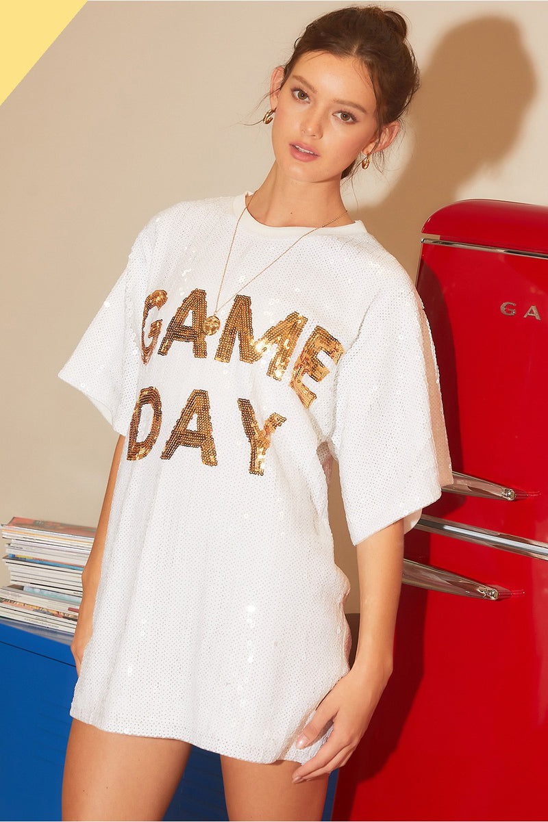 Sequin Game Day  Top
