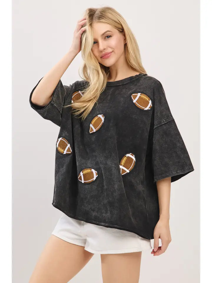 Vintage Football Patch Top
