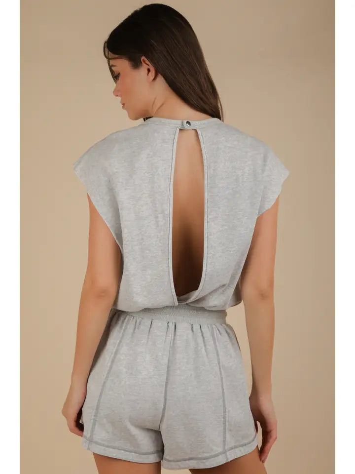 Washed Knit Romper