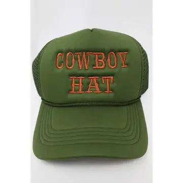 Trendy Cowboy Trucker Hat