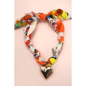 Bright Color Scarf Charm