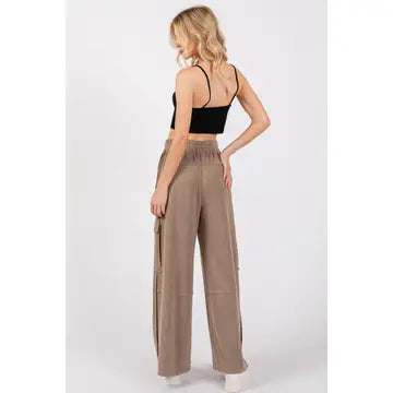 Mineral Washed Cargo Sweats