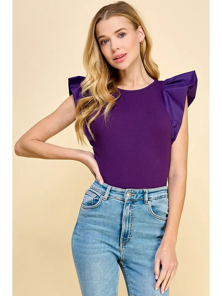 Poplin Sleeve Top