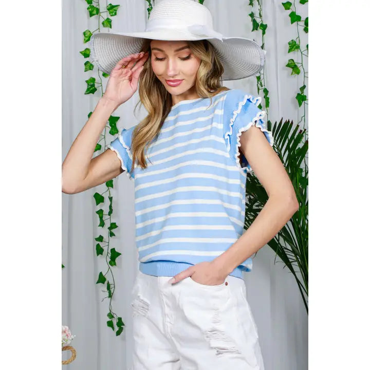 Cool Blue Ruffles