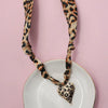 Leopard Scarf Charm Necklace