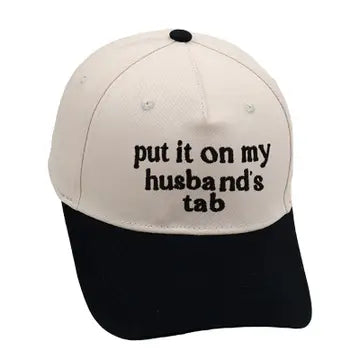 Two Tone Embroidery Word Baseball Hat Cap