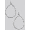 Hammered Metallic Tear Dangle Earrings