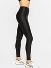 Foil Faux Leather Leggings