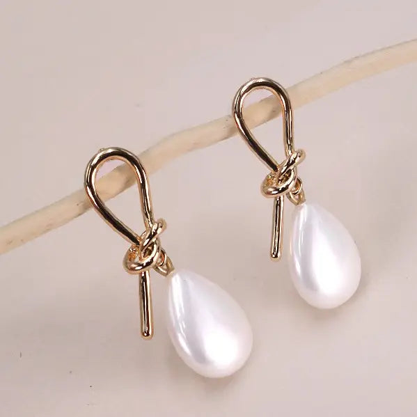 Knotted Opal Earrings