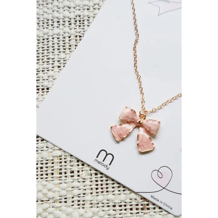 Bow Pendant Necklace