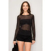 Magic Rhinestone Mesh Top