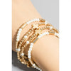 Cross Charms Pearl Beaded Bracelet Set