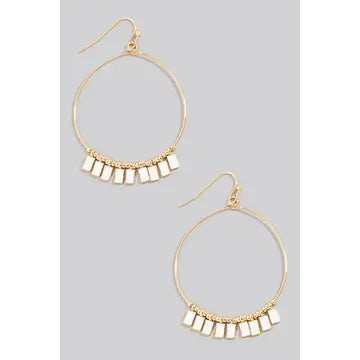 Epoxy Charm Hoops