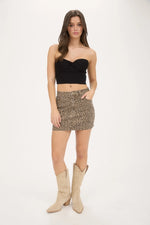 Leopard Mini Skirt