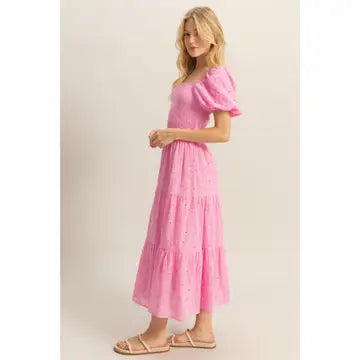 Fit & Flare Eyelet Dress