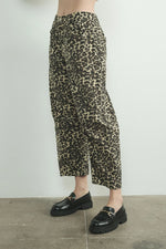 Lex Leopard Barrel Jeans