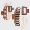 3 piece Claw Clip