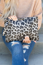 Oversized Clutch with Wristlet