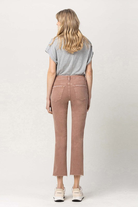 Mellissa Mid-Rise Stretch Straight Jeans